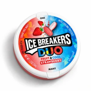 خوشبو کننده دهان بدون قند آیس بریکرز با طعم توت فرنگی خنک ice breakers