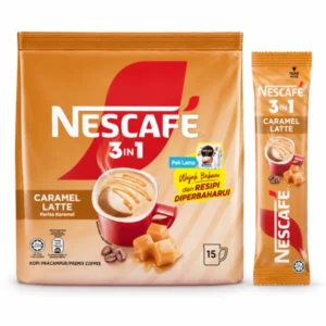 قهوه فوری 3 در 1 نسکافه Nescafe مدل لاته کارامل Latte Caramel (اورجینال)