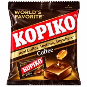 آبنبات قهوه کوپیکو Kopiko Coffee با عصاره واقعی قهوه وزن 140 گرم