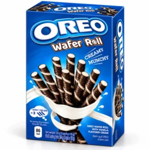 ویفر رولی اورئو با مغز وانیل oreo wafer roll