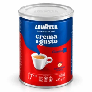 پودر قهوه لاوازا ۲۵۰ گرمی کرم گوستو قوطی فلزی | Lavazza