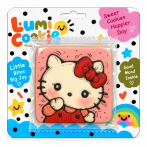 کوکی دست‌ساز لومی کوکی Lumi Cookie طرح هلو کیتی قرمز